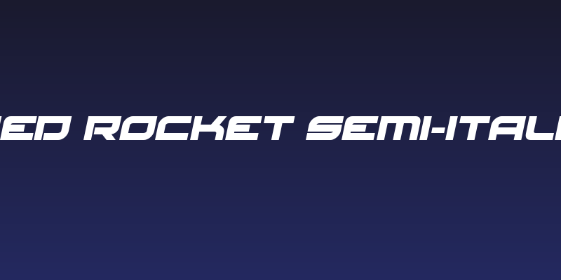 Red Rocket Semi-Italic Social Header
