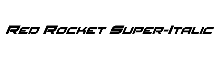 Red Rocket Super-Italic  Free Fonts Download