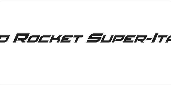 Red Rocket Super-Italic Logo