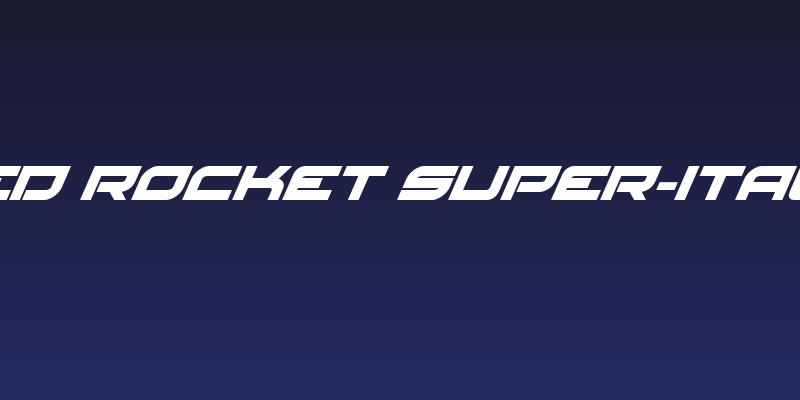 Red Rocket Super-Italic Social Header
