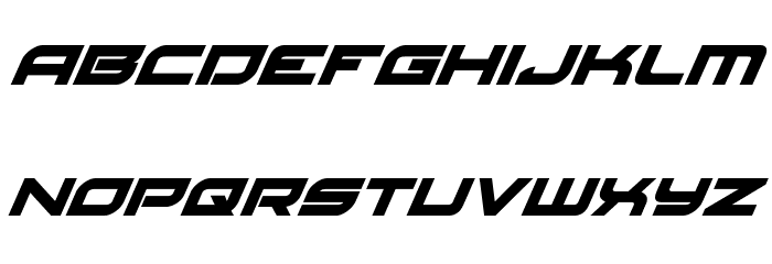 Red Rocket Super-Italic Font LOWERCASE