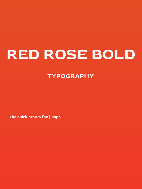 Red Rose Bold Poster