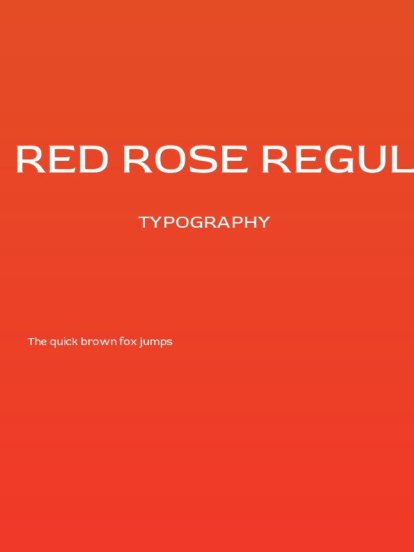 Red Rose Regular Poster
