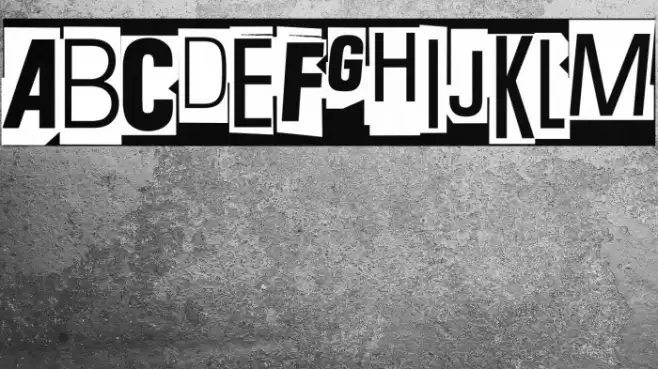 Red Screen Eye Font examples