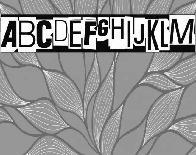 Red Screen Eye Font examples