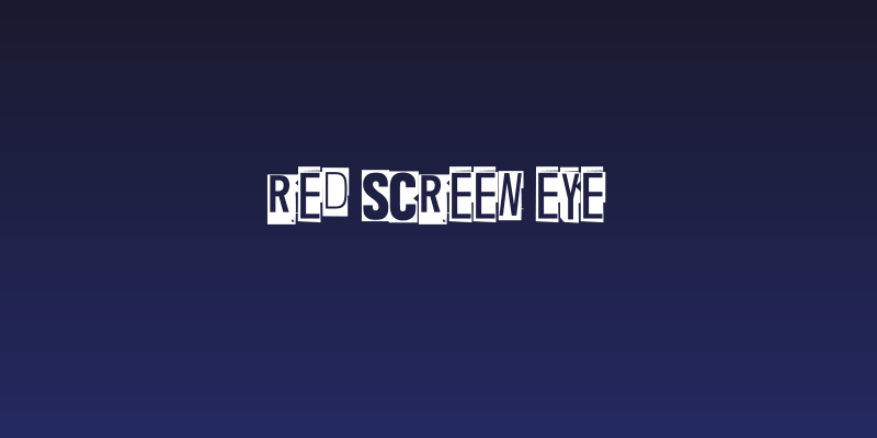 Red Screen Eye Social Header