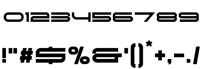 Red Seven Font OTHER CHARS