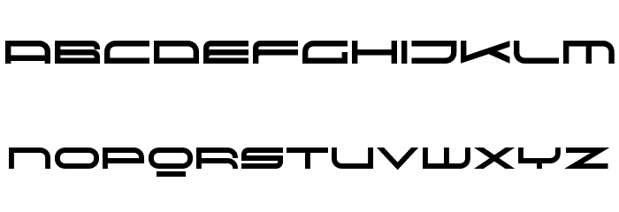 Red Seven Font LOWERCASE
