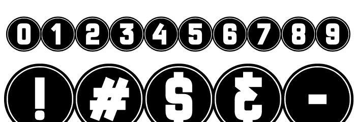 Red Signal Font OTHER CHARS