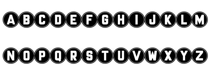 Red Signal Font LOWERCASE