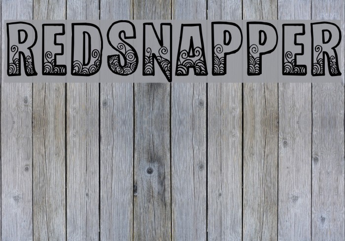 Red-Snapper Font examples
