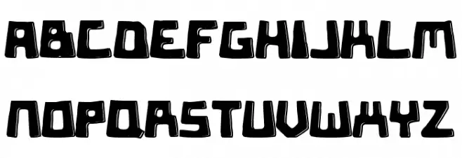 Red Square Schriftart Groß