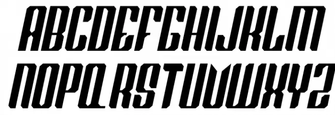 Red Steel Italic Polices MAJUSCULES