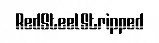 Red Steel Stripped  नि: शुल्क फ़ॉन्ट्स डाउनलोड