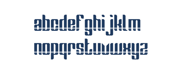 Red Steel Stripped Lowercase