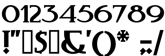 Red Sunset Font OTHER CHARS