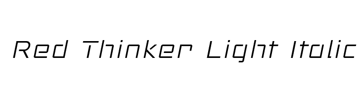 Red Thinker Light Italic  baixar fontes gratis