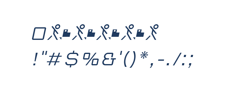 Red Thinker Light Italic Other Characters