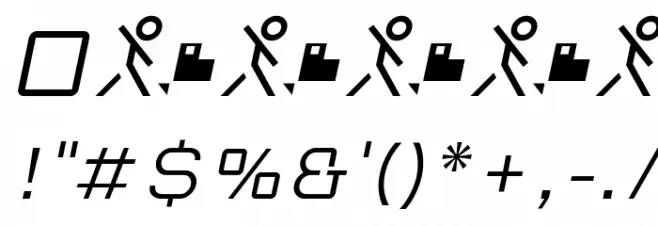 Red Thinker Light Italic Font OTHER CHARS