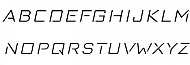 Red Thinker Light Italic Schriftart Groß