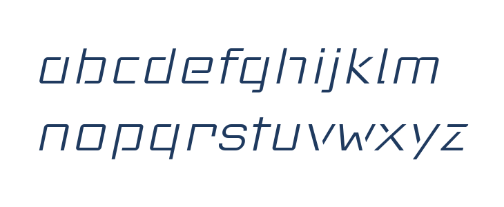 Red Thinker Light Italic Lowercase