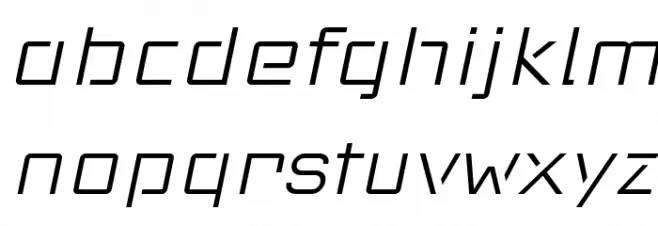 Red Thinker Light Italic Schriftart Kleinbuchstaben