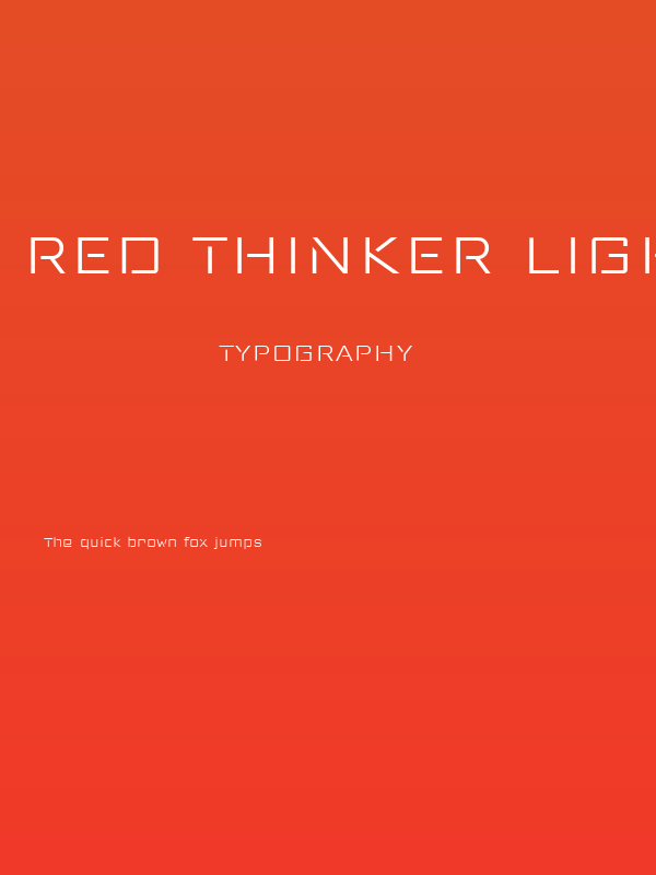 Red Thinker Light Poster