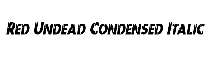 Red Undead Condensed Italic  フリーフォントのダウンロード