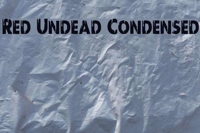 Red Undead Condensed Example 1