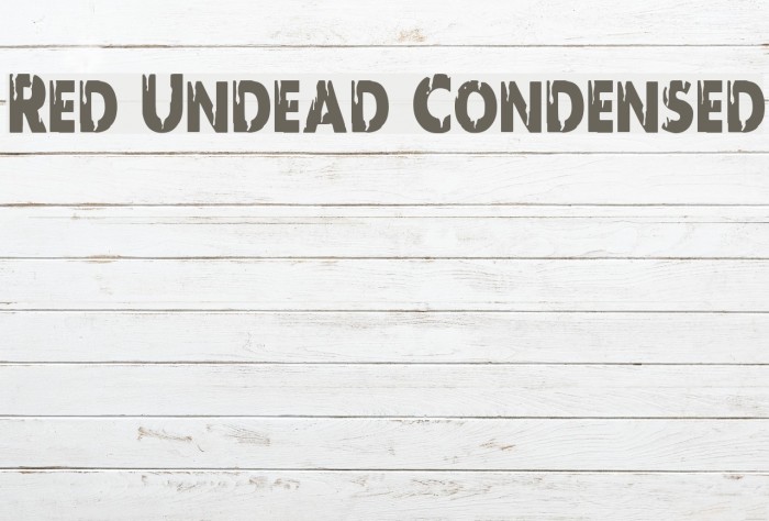 Red Undead Condensed Example 2