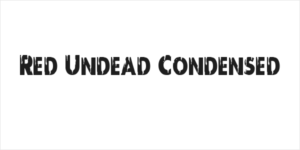 Red Undead Condensed Logo