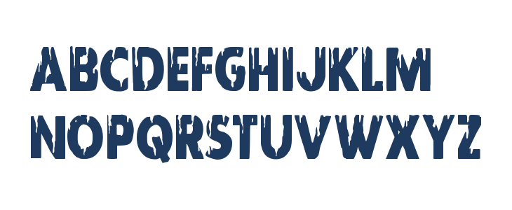 Red Undead Condensed Lowercase