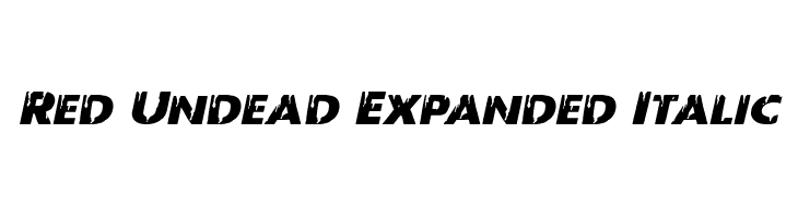 Red Undead Expanded Italic  नि: शुल्क फ़ॉन्ट्स डाउनलोड
