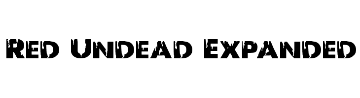Red Undead Expanded  フリーフォントのダウンロード