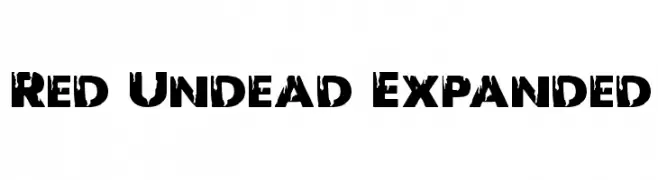 Red Undead Expanded  Frei Schriftart Herunterladen