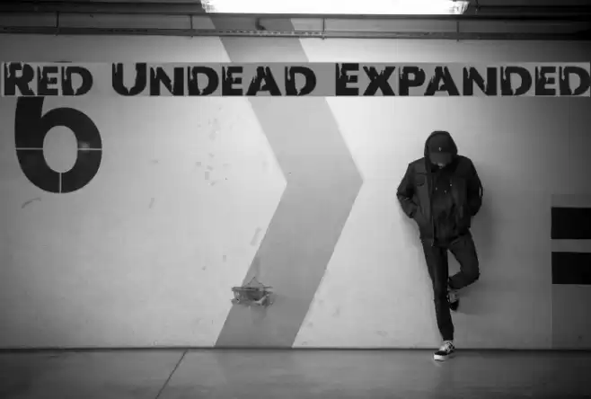 Red Undead Expanded Font examples