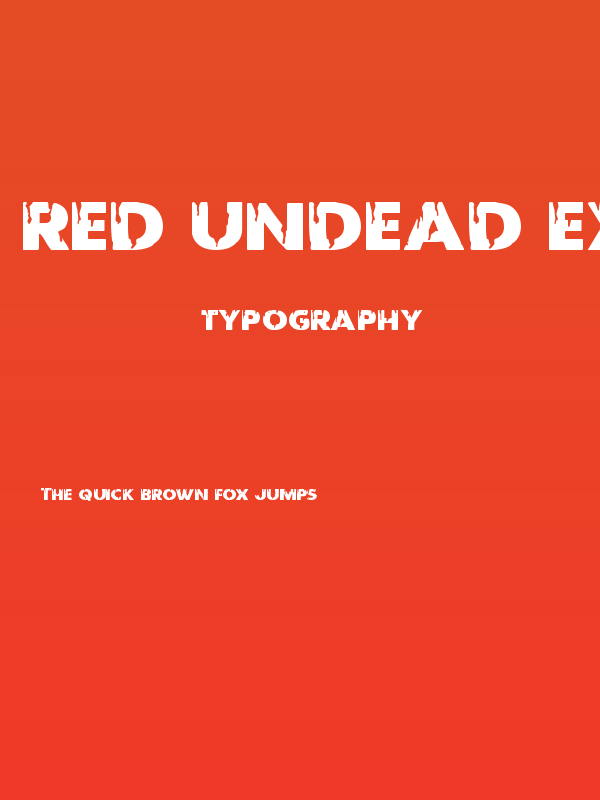 Red Undead Expanded Poster