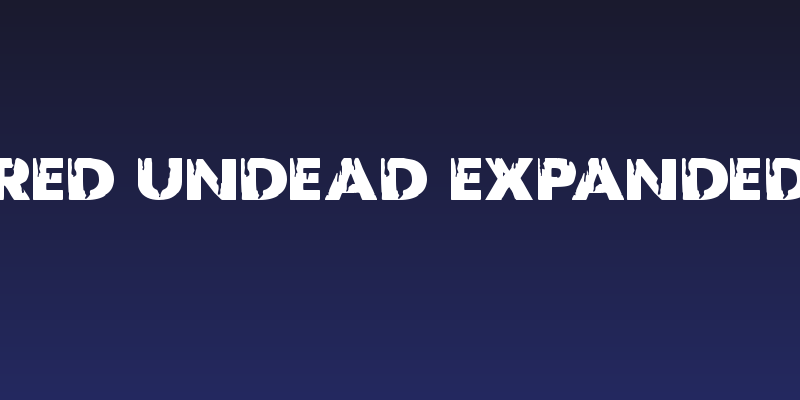 Red Undead Expanded Social Header