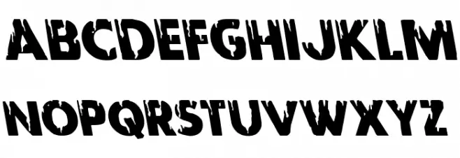 Red Undead Leftalic Font Litere mari