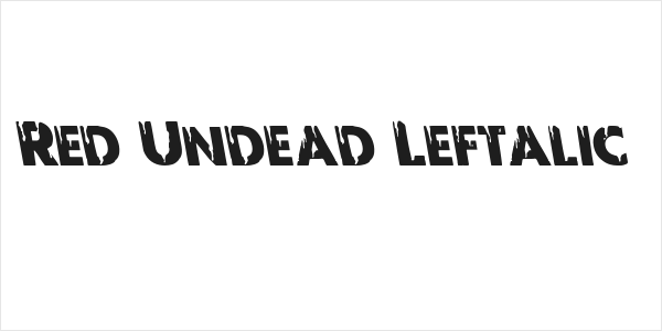 Red Undead Leftalic Logo