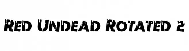 Red Undead Rotated 2  Frei Schriftart Herunterladen