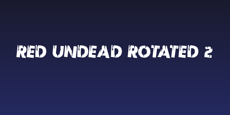 Red Undead Rotated 2 Social Header