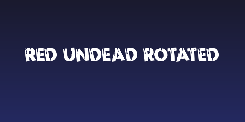 Red Undead Rotated Social Header