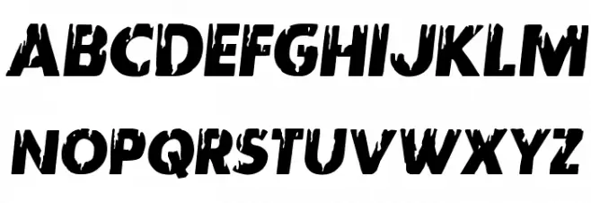Red Undead Semi-Italic フォント 大文字