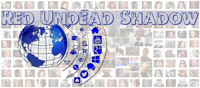 Red Undead Shadow Font examples