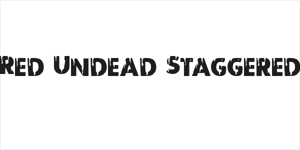Red Undead Staggered Logo