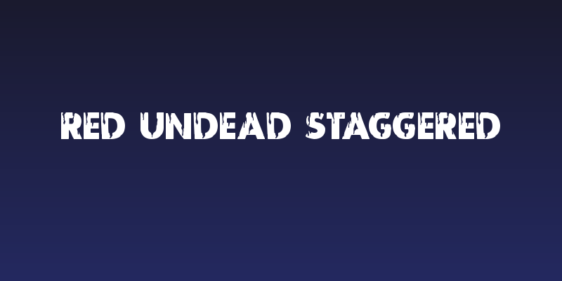 Red Undead Staggered Social Header