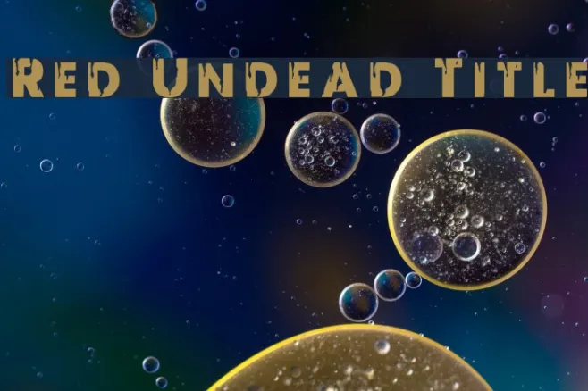 Red Undead Title Example 2