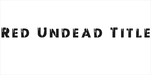 Red Undead Title Logo