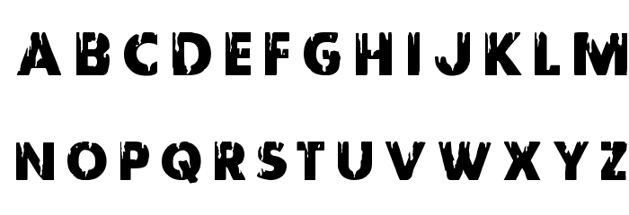 Red Undead Title Font LOWERCASE